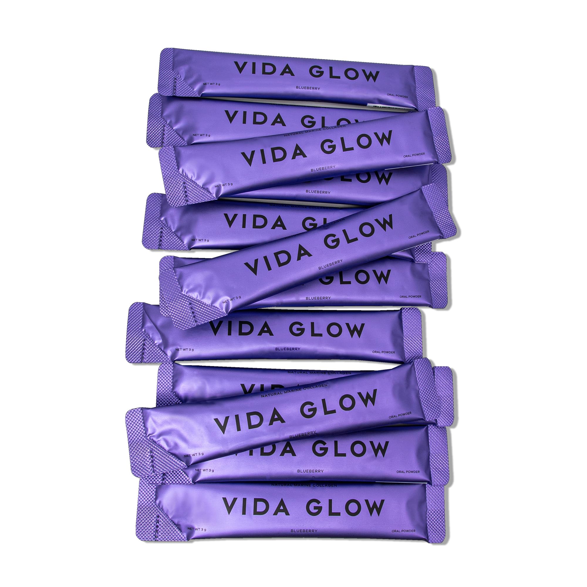 Vida Glow Marine Collagen powder mixed into a drink for skin glow.