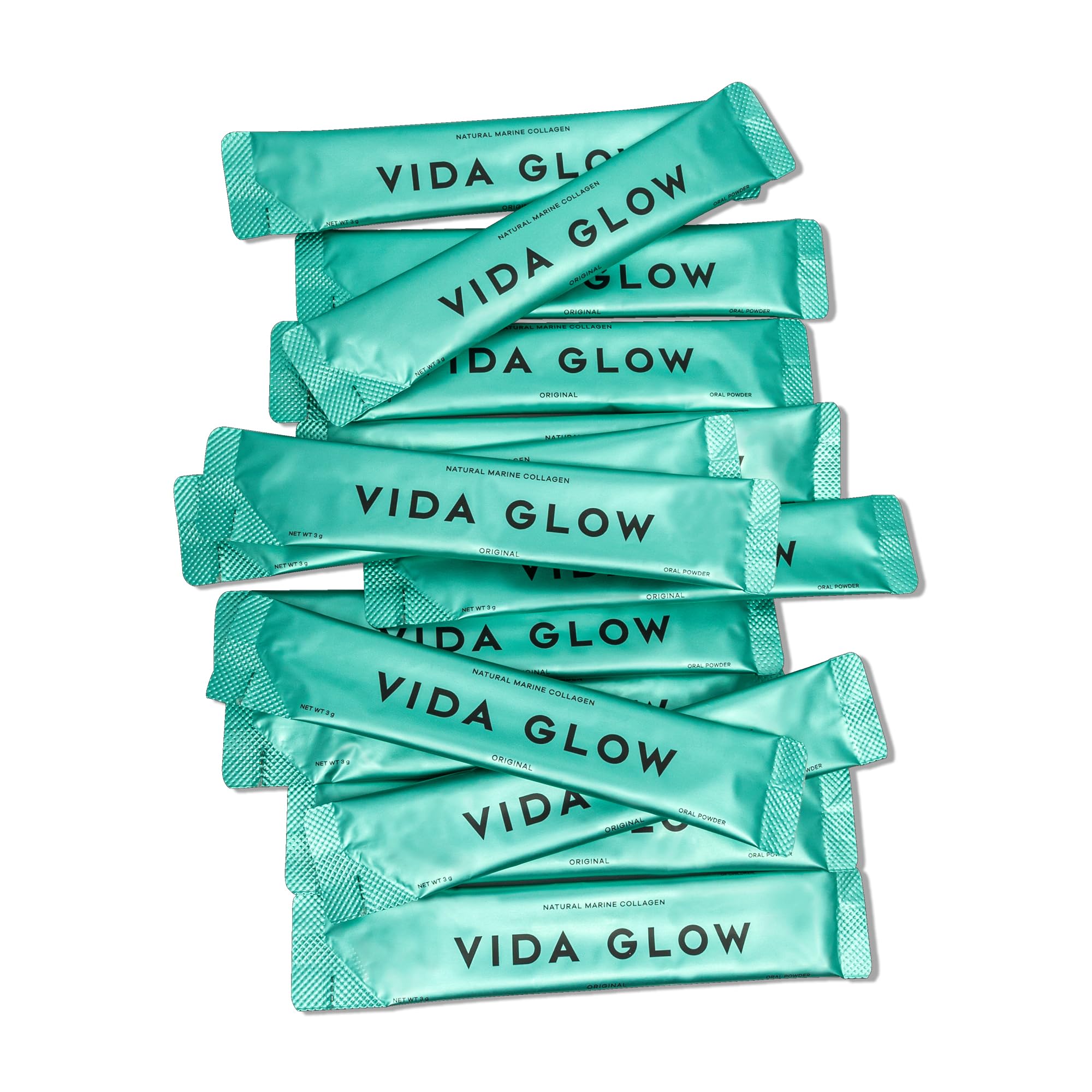 Healthy hair and nails with Vida Glow Marine Collagen powder daily use