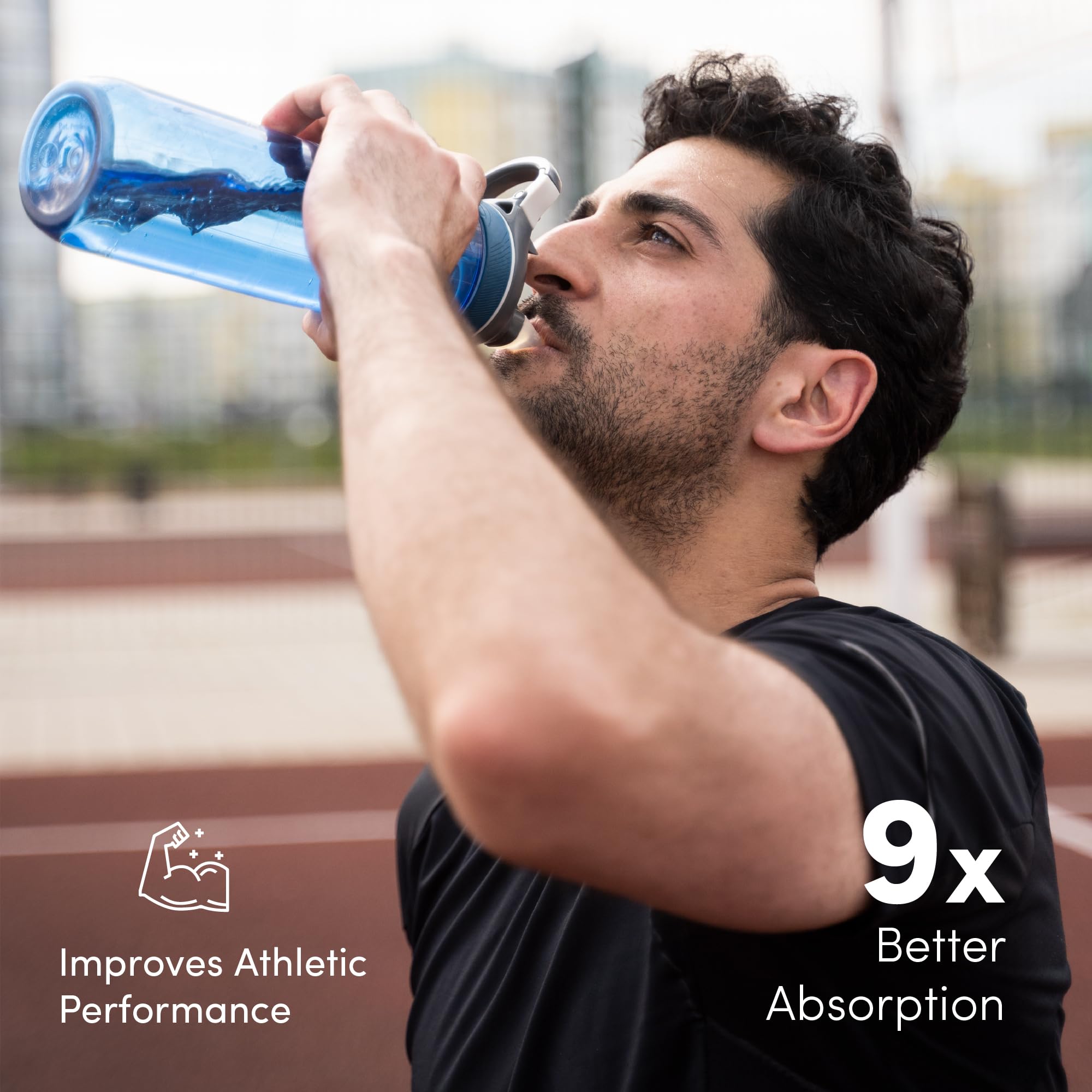 Athlete using Aurora during a workout for sustained energy