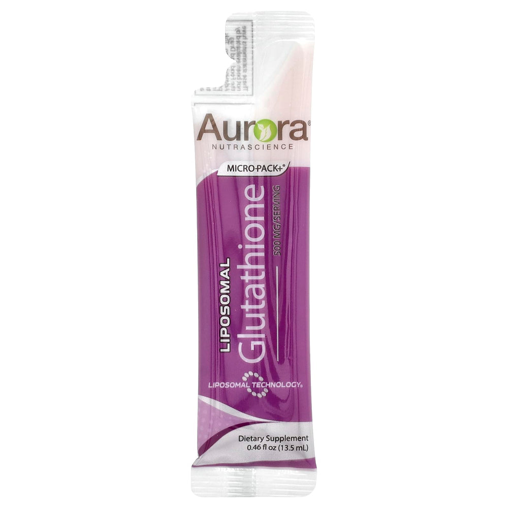 Vida Lifescience Aurora glutathione packaging close-up shows premium quality.