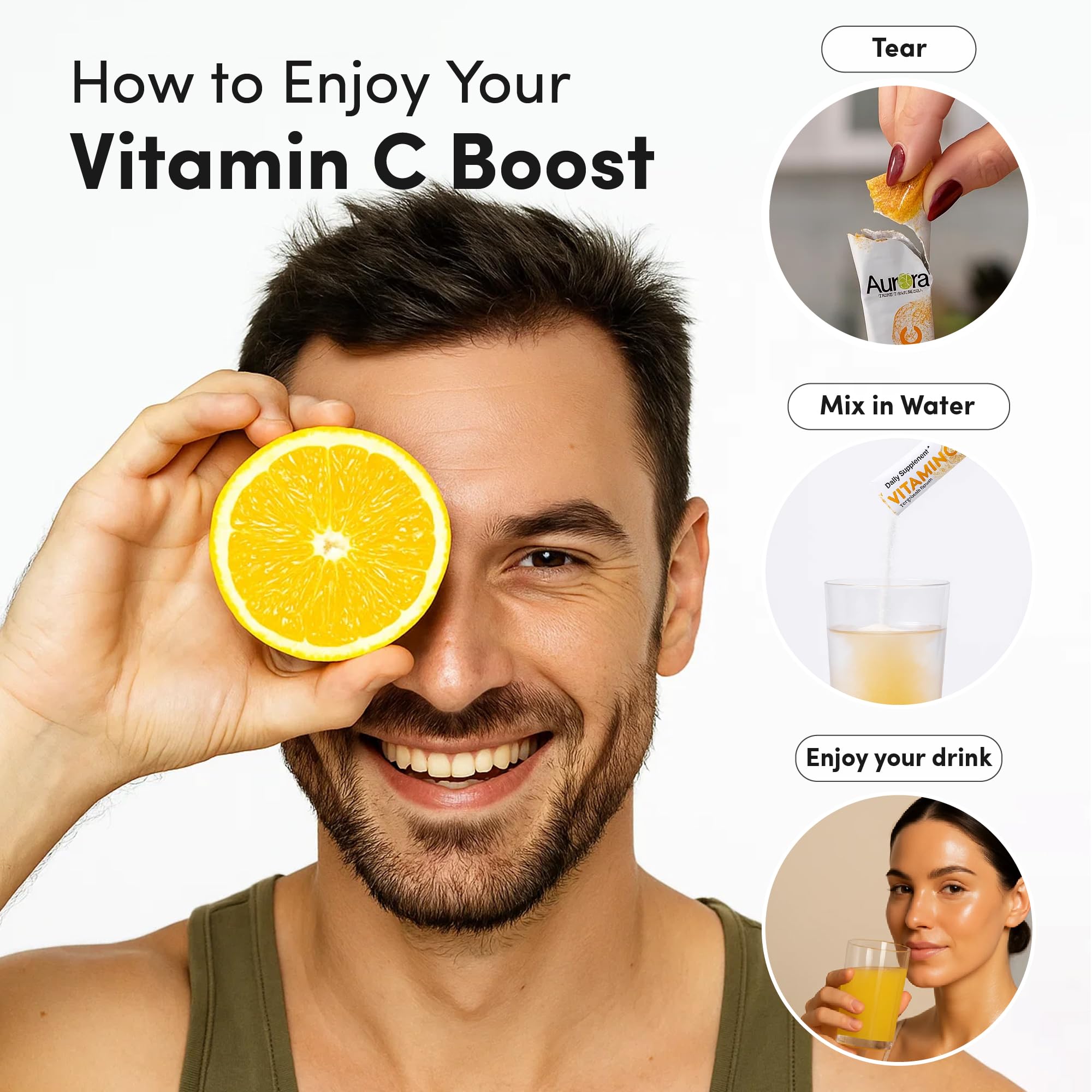 Vida Lifescience Aurora graphic highlights immune support and antioxidant benefits