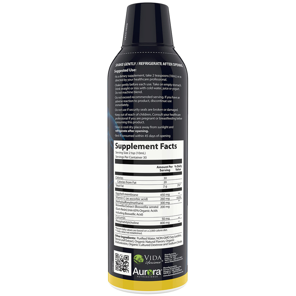 Aurora eggshell membrane BiovaFlex ingredient highlighted.