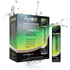 Vida Lifescience Aurora packets front: convenient daily servings for workouts.