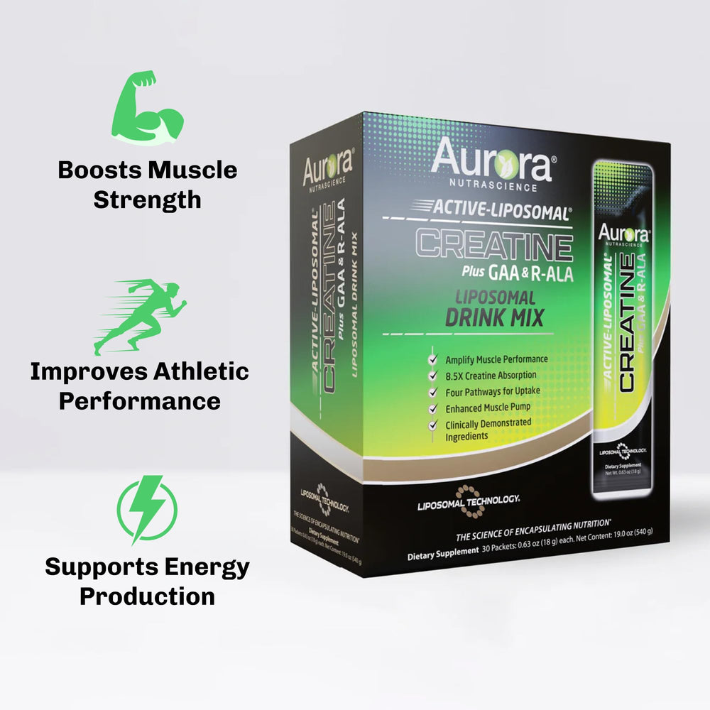 Vida Lifescience Aurora packets side: compact, on-the-go nutrition for training days.