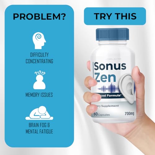 Sonus Zen label detail highlights dietary supplement category.