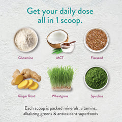Vidapura Keto-Green Shake box shows digestive enzymes for smoother digestion.