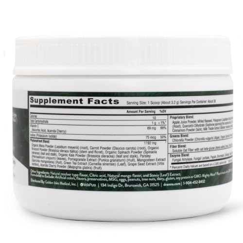 VIDAPURA Mighty Maca Plus Mango powder tub, vegan and sugar-free.