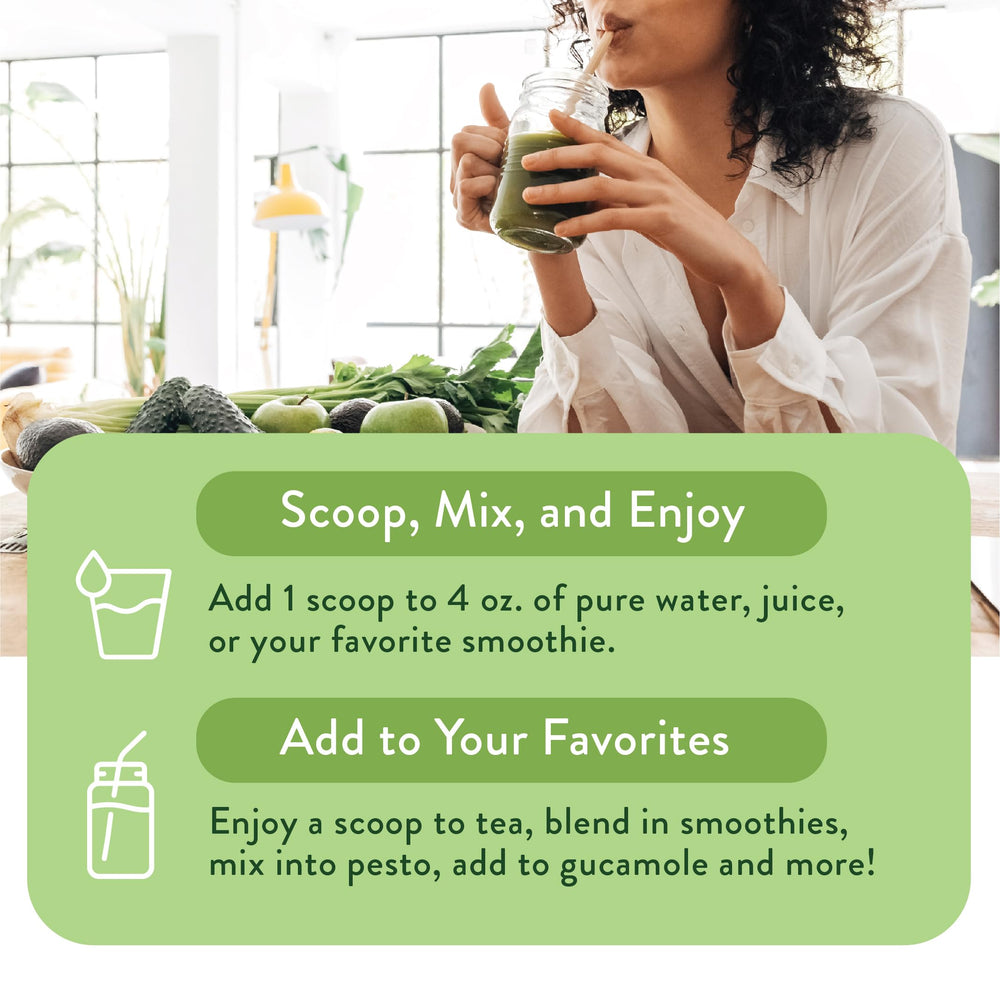 VIDAPURA Mighty Maca Plus powder pours into a glass for a nutritious routine.