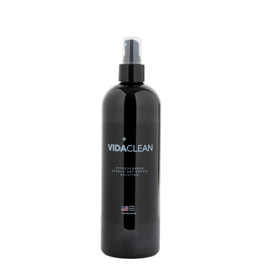 VidaClean application mist shows fast-acting hygiene for minor wounds.