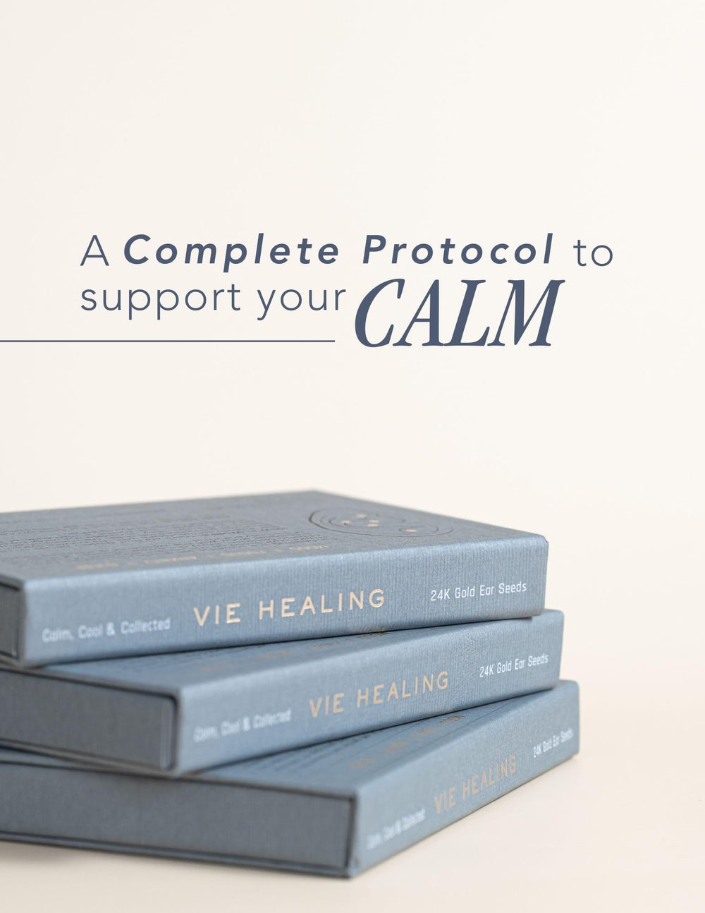 Sleep support point on the ear for restful nights with Vie Healing.