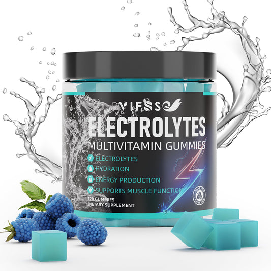 VIFSSG Electrolytes Gummies blue raspberry pack for on-the-go hydration benefits