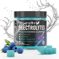 VIFSSG Electrolytes Gummies blue raspberry pack for on-the-go hydration benefits