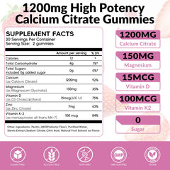 Vigorintha label shows chelated calcium citrate with magnesium, D3 and K2 for balance
