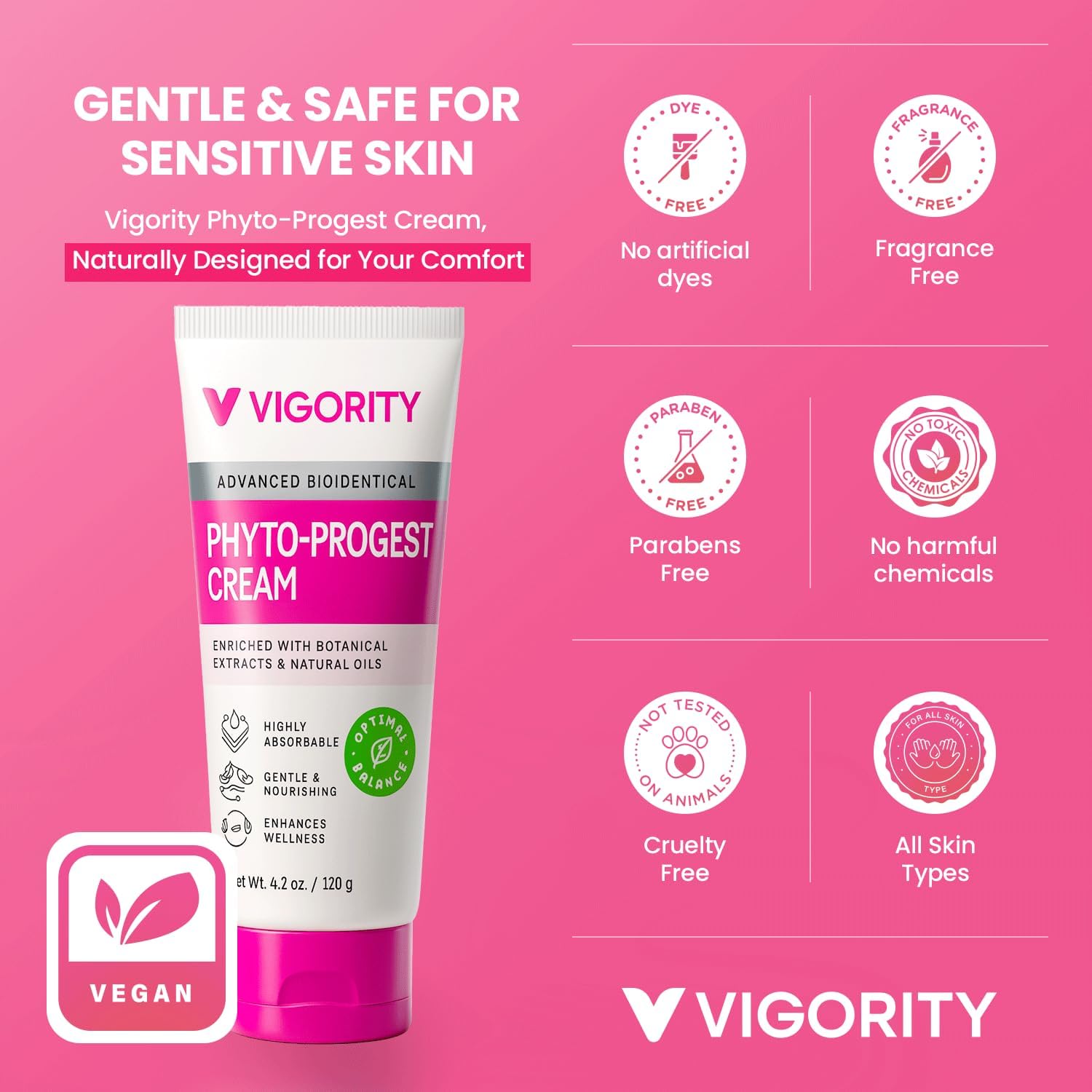 Vigority daily care scene shows easy at-home routine for midlife skin support.