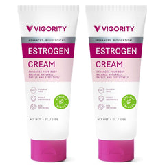 Vigority Estrogen Cream on the face for daily hydration and balance.