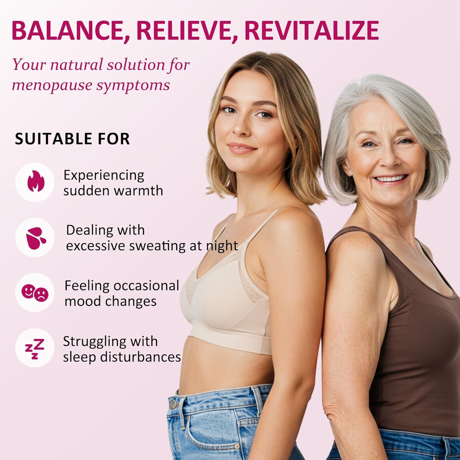 Vigority Estrogen Cream packaging highlights natural ingredients and care.