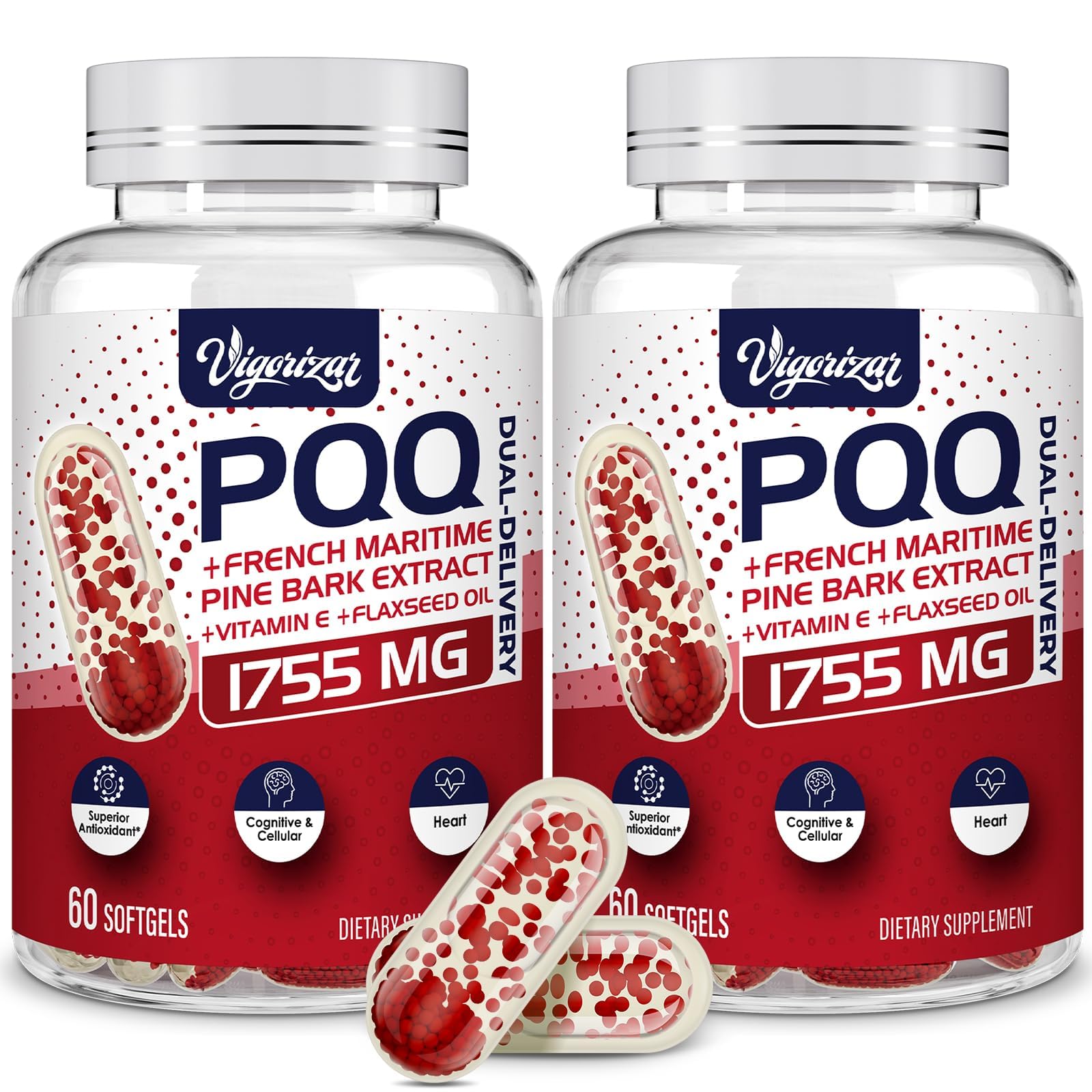 Vigorizar Pycnogeno dual-delivery bottle demonstrates enhanced absorption.