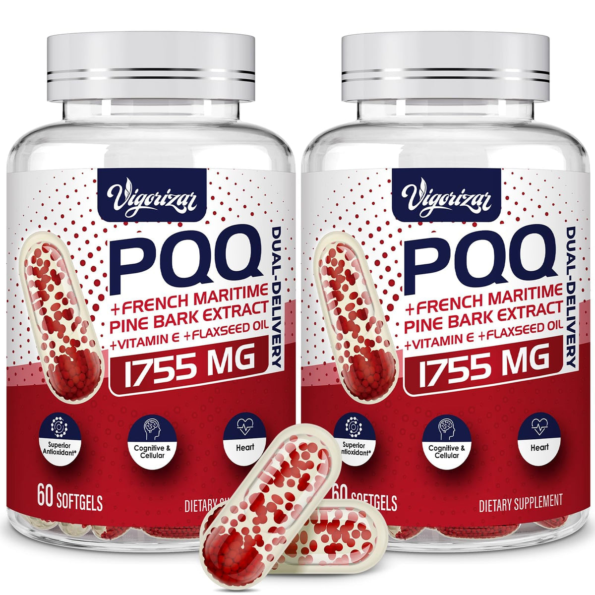 Vigorizar Pycnogeno dual-delivery bottle demonstrates enhanced absorption.