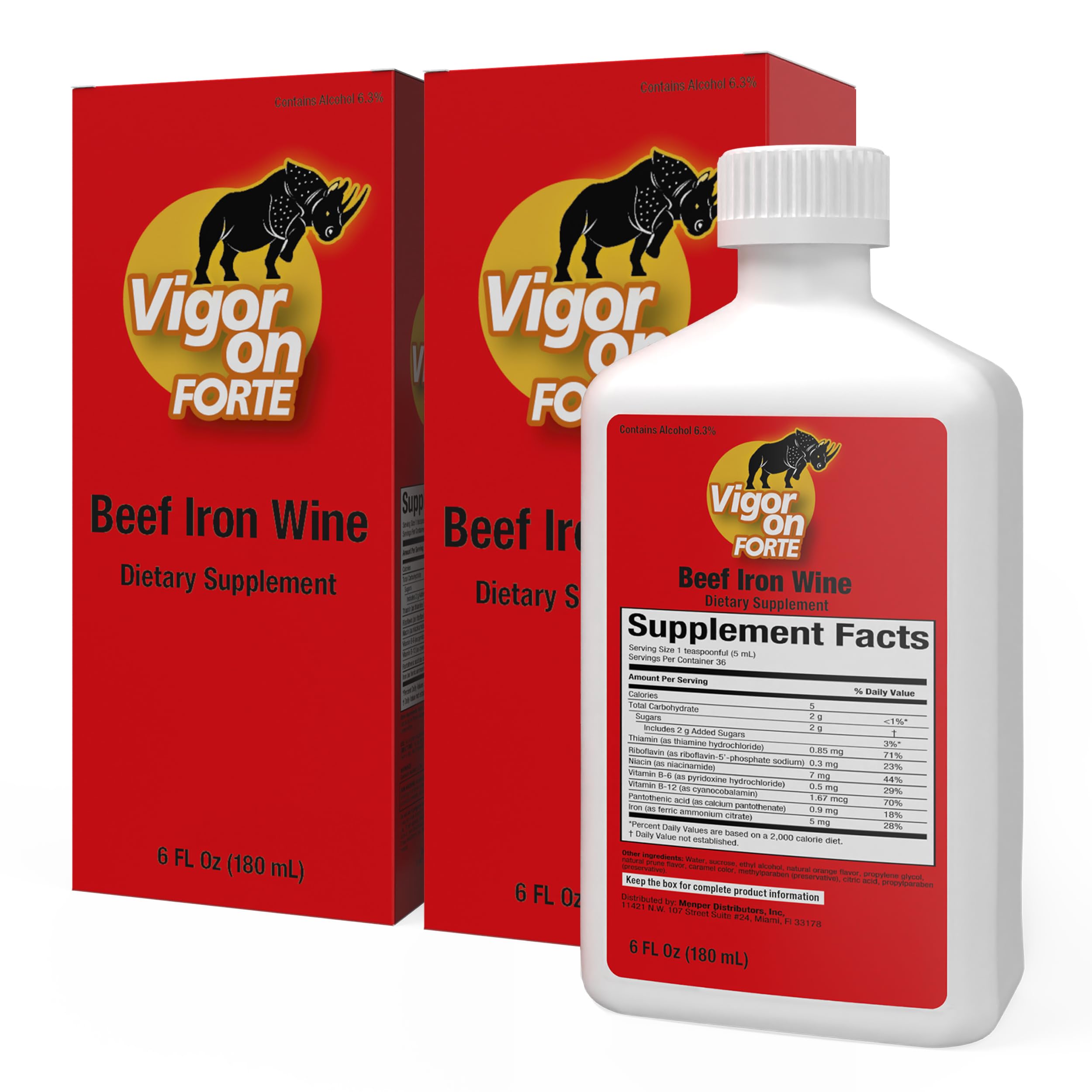 VIGORON FORTE bottle front view promoting appetite support on a clean countertop