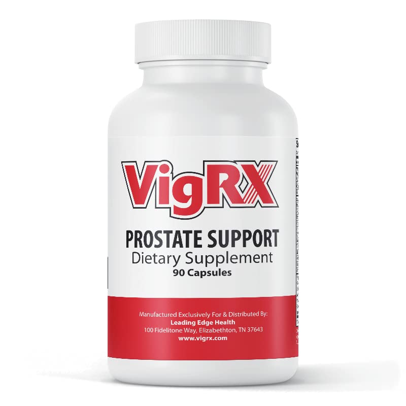 VigRX Prostate Support capsules close-up, highlighting daily intake for wellness.