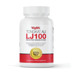 VigRX Tongkat Ali LJ100 capsules ready for daily use and vitality support.