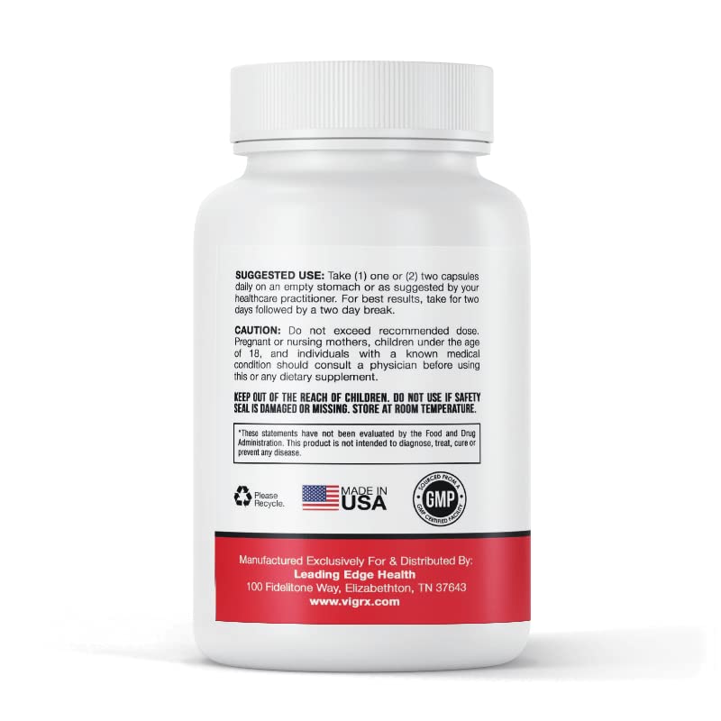 Close-up of the VigRX Tongkat Ali LJ100 label showcasing ingredients for informed decisions.