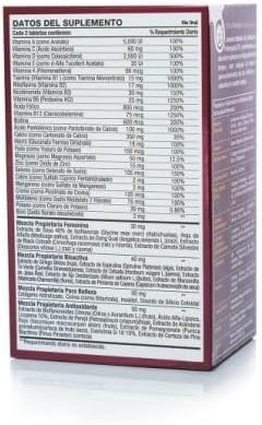 VIJOSA Ultra Doceplex Mega Woman dosage chart illustrating intake guidance.