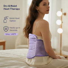 Vilicert full-coverage back pad demonstrating broad warmth area