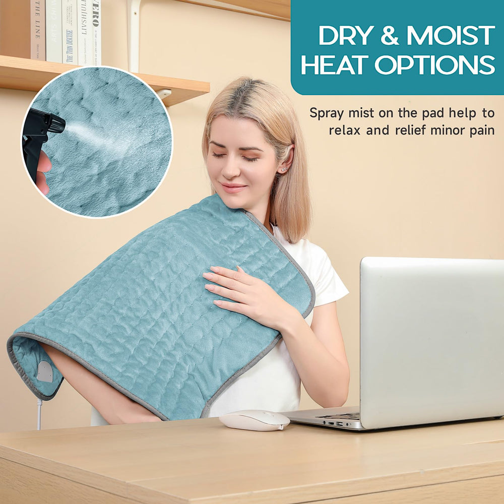 Vilicert heating pad auto shut-off for safe, worry-free sessions.