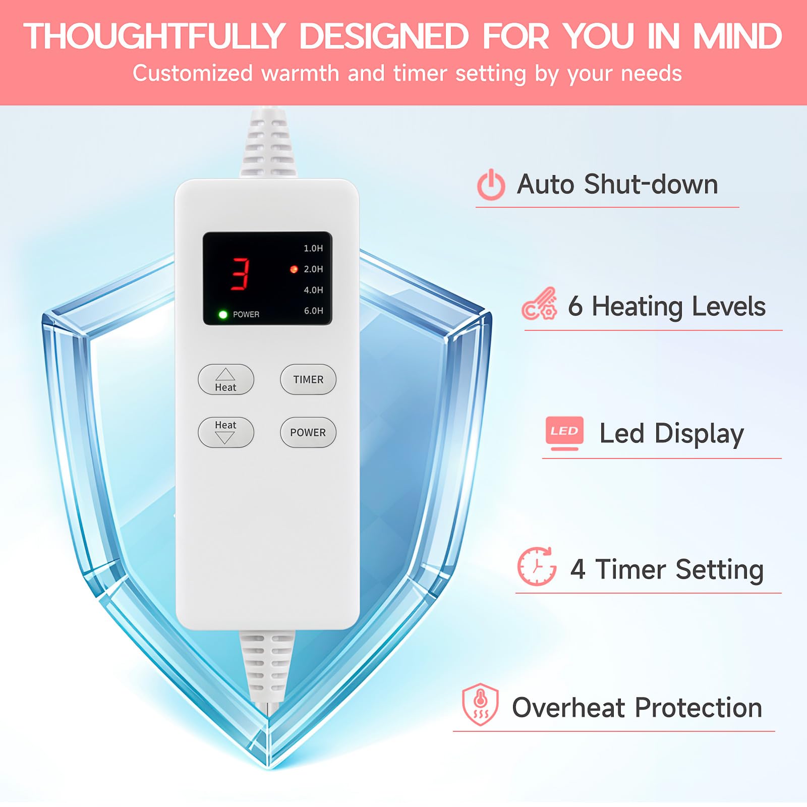 Vilicert moist heat option for deeper warmth and relief