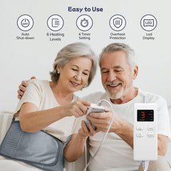 Vilicert moist-therapy feature enhances heat penetration for deeper relaxation.