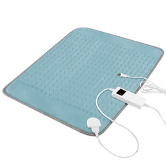 Vilicert heating pad for period cramps with plush cover delivering soothing warmth.