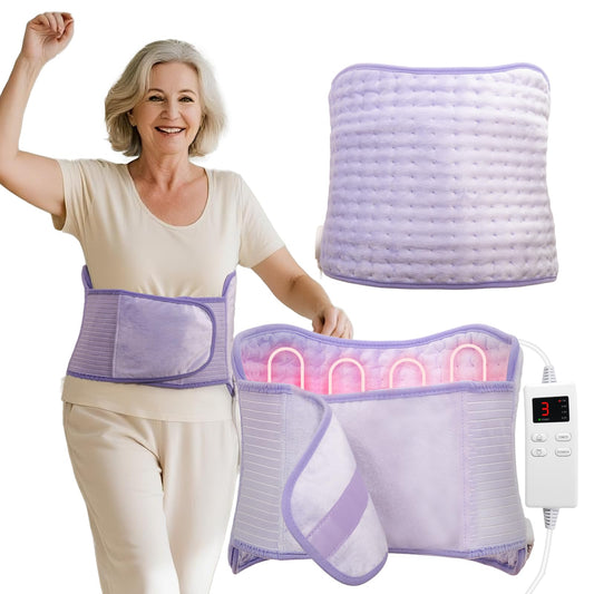 Vilicert upgraded heating pad for back relief with soothing warmth.