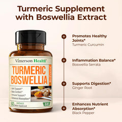 Vimerson Health BioPerine visual highlights enhanced absorption in capsules.