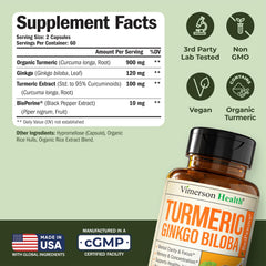 Vimerson Health bottle pouring capsules demonstrates easy daily use.