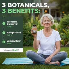 Vimerson Health calm mood formula promotes relaxed focus.
