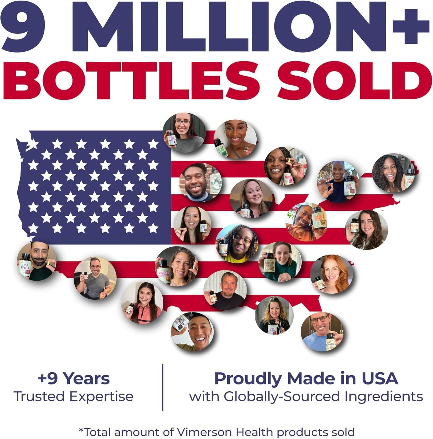Vimerson Health dual-bottle setup illustrating comprehensive daily wellness options.