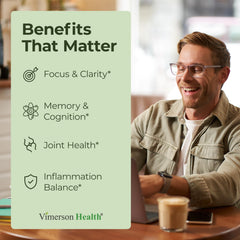 Closeup of Vimerson Health ginkgo-biloba-turmeric capsules for daily cognitive support.
