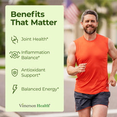 Vimerson Health green-tea-extract bottle emphasizing antioxidant-rich blend