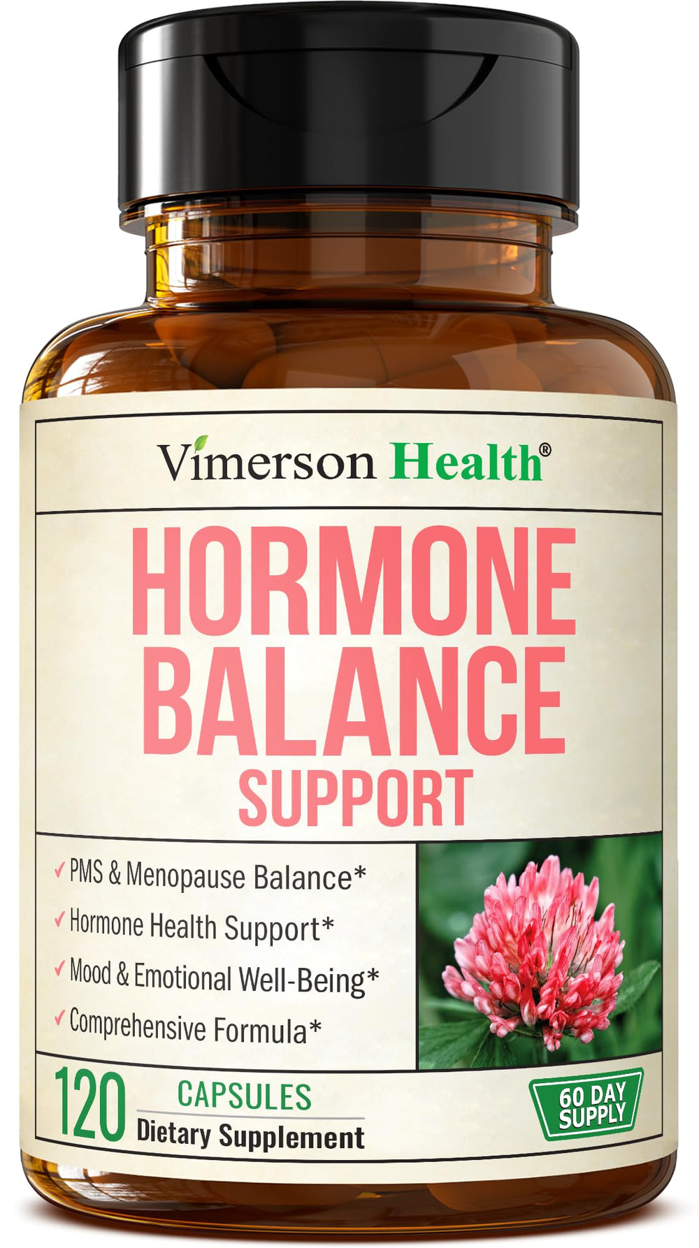 Vimerson Health Hormone Harmony bottle front supports daily balance for women