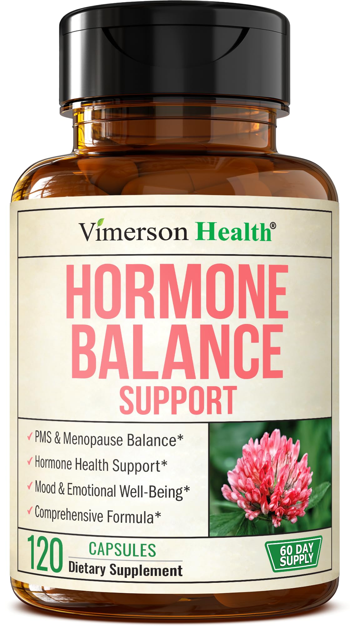 Vimerson Health Hormone Harmony bottle front supports daily balance for women
