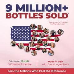 Vimerson Health Hormone Harmony capsules in hand symbolize easy daily support