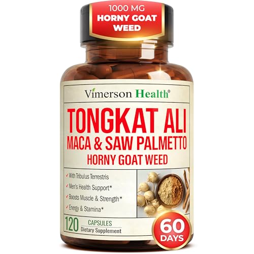 Vimerson Health HornyGoatWeed bottle for daily energy support and vitality.