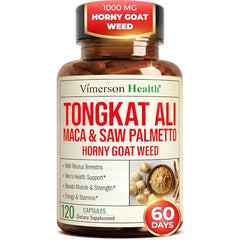 Vimerson Health HornyGoatWeed bottle for daily energy support and vitality.