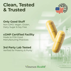 Vimerson Health organic turmeric ingredient visual emphasizes natural sourcing for health.