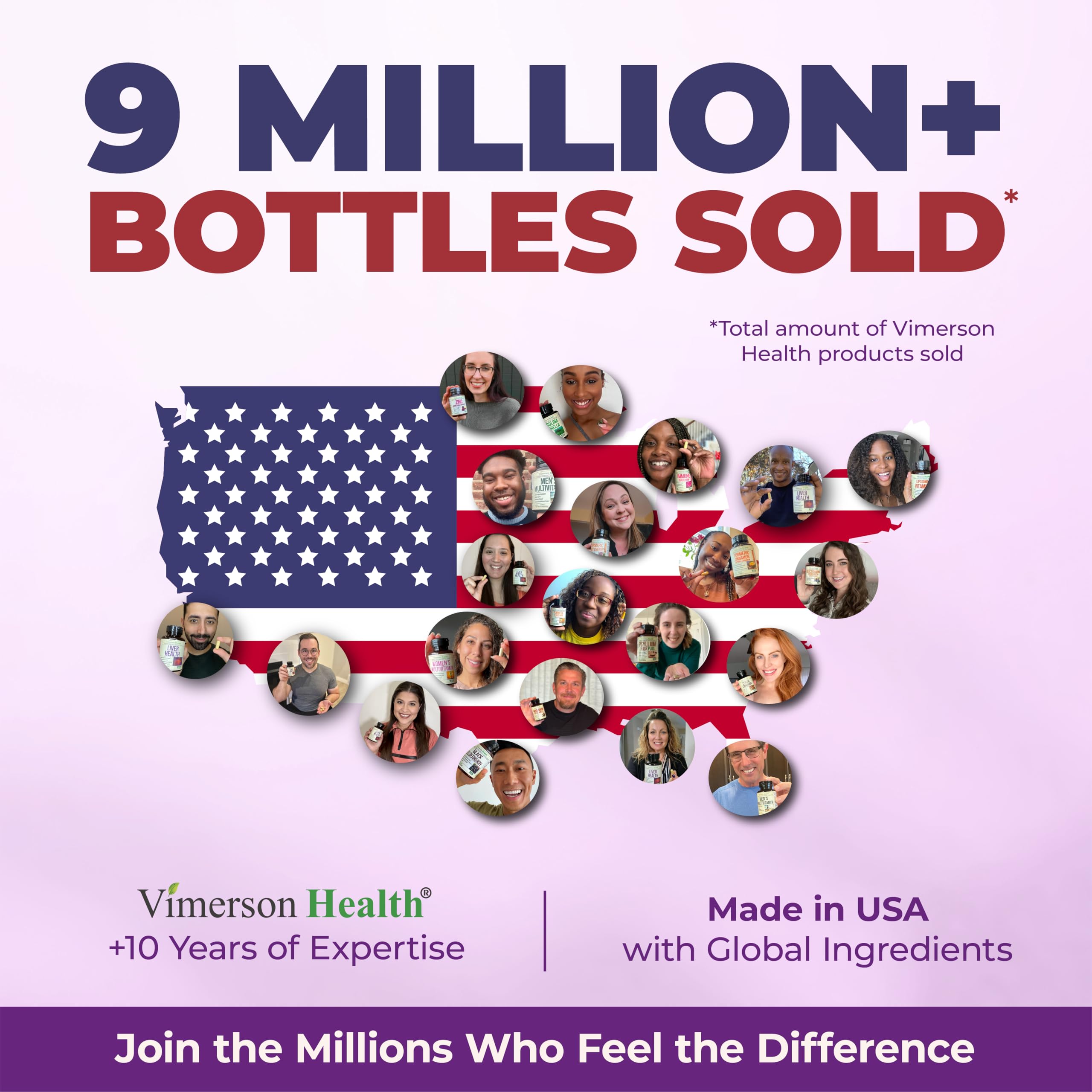 USA-made stamp on Vimerson Health packaging indicating quality manufacturing.
