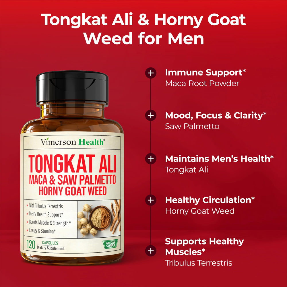 Vimerson Health HornyGoatWeed Panax Ginseng tablets indicating steady focus.