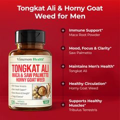 Vimerson Health HornyGoatWeed Panax Ginseng tablets indicating steady focus.