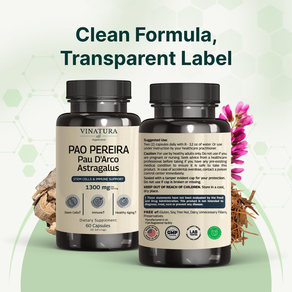 VINATURA allergen-free label indicates soy- and dairy-free option