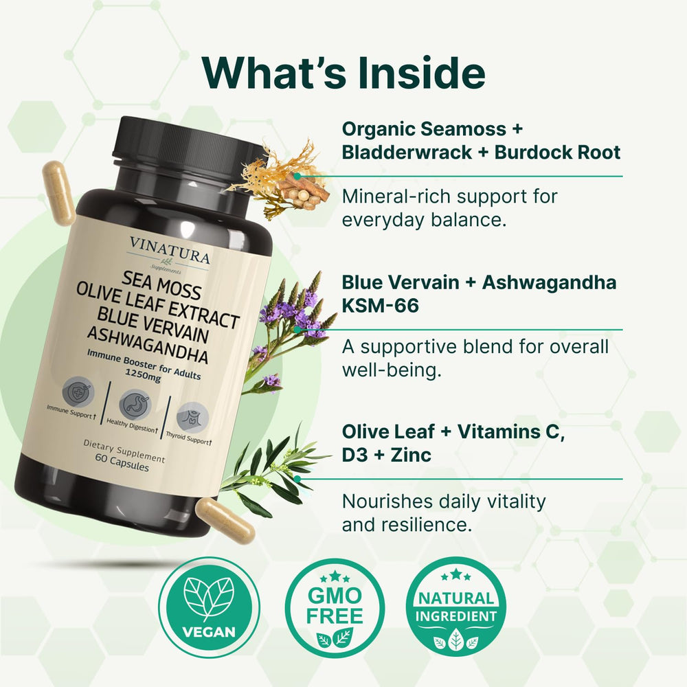 VINATURA Black Seed Oil capsules with antioxidant‑rich formulation